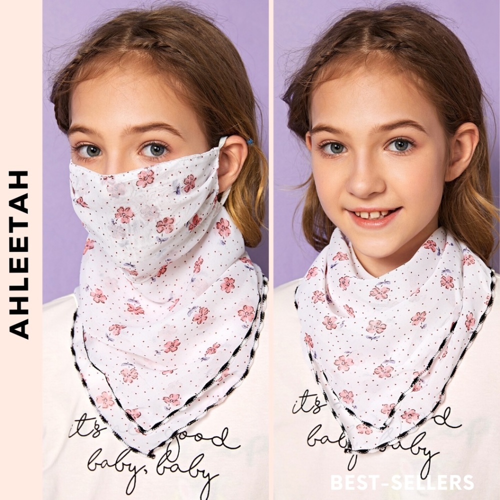 🔥LAST ONE  Face Mask | BELLA Floral Kids Mask #25